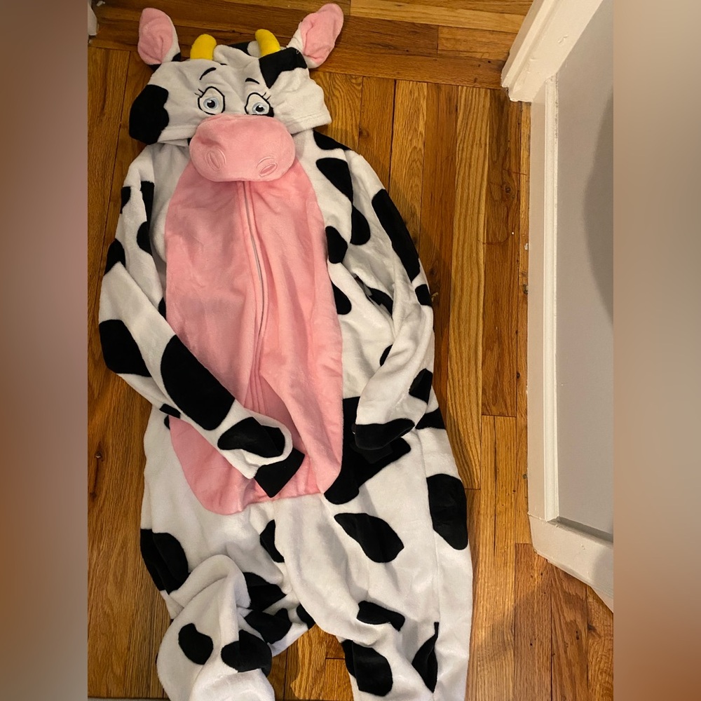 Cow costume onesie XS women’s